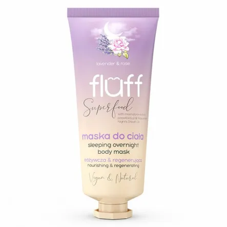 Maska do Ciała na Noc Lawenda i Róża 150 ml - Fluff