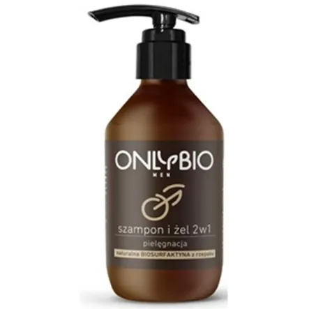 Szampon i Żel 2 w 1 Pielęgnacyjny dla Mężczyzn 250 ml - Only Bio 