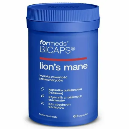Bicaps LION'S MANE (Soplówka Jeżowata) 60 Kapsułek - Formeds