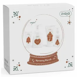 Zestaw Świąteczny KORZENNY PIERNIK (Żel pod Prysznic 160 ml + Pianka do Mycia 250 ml + Krem do Rąk 50 ml + Mgiełka do Ciała 100 ml) - Ziaja
