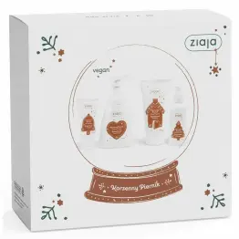 Zestaw Świąteczny KORZENNY PIERNIK (Żel pod Prysznic 160 ml + Pianka do Mycia 250 ml + Krem do Rąk 50 ml + Mgiełka do Ciała 100 ml) - Ziaja