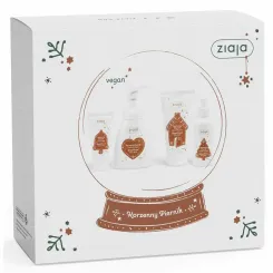 Zestaw Świąteczny KORZENNY PIERNIK (Żel pod Prysznic 160 ml + Pianka do Mycia 250 ml + Krem do Rąk 50 ml + Mgiełka do Ciała 100 ml) - Ziaja
