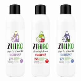 Płyn do Płukania Tropikalny 1 l + Płyn do płukania Owocowy 1 l + ZIELKO Płyn do Płukania Kwiatowy 1 l - Sylveco