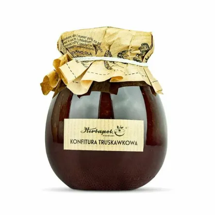 Konfitura Truskawkowa 300 g - Herbapol Kraków - Przecena Krótka Data Minimalnej Trwałości
