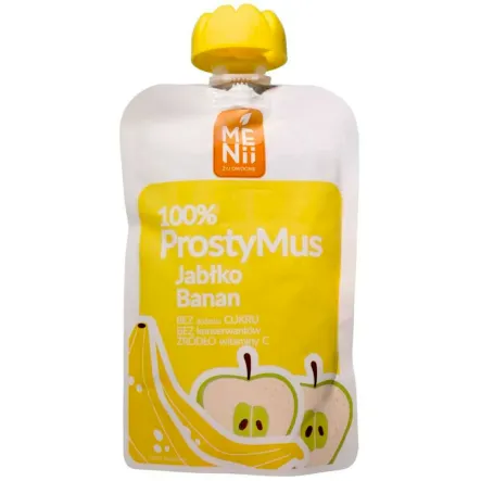 Prosty Mus Jabłko i Banan 100 g - Menii