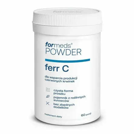FERR C Żelazo+ Witamina C Proszek 60 porcji - Formeds