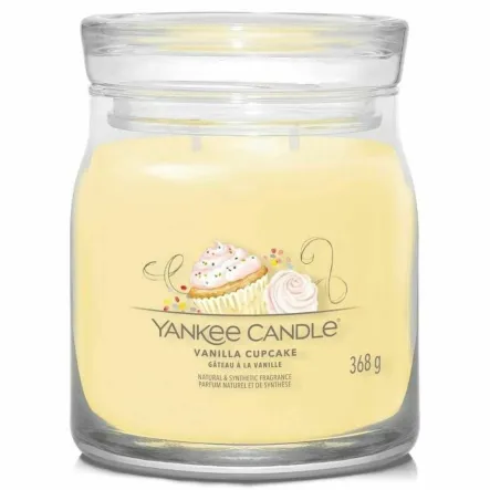 Świeca Średnia VANILLA CUPCAKE - Wosk Sojowy 368 g - YANKEE CANDLE