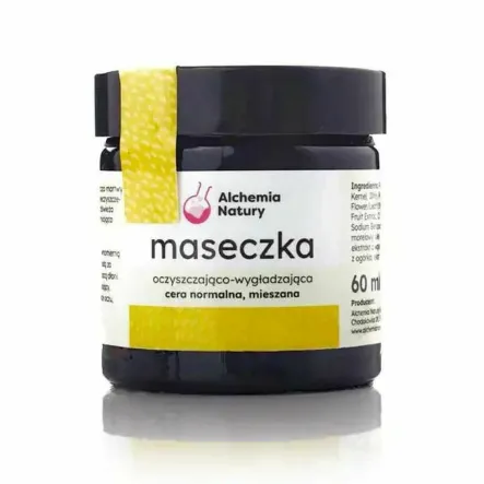 Maseczka Oczyszczająco - Wygładzająca Żółta 60 ml - Alchemia Natury - Przecena Krótka Data Minimalnej Trwałości