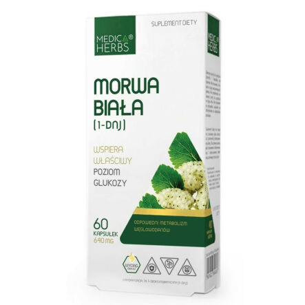 Morwa Biała (1-DNJ) 60 Kapsułek - Medica Herbs