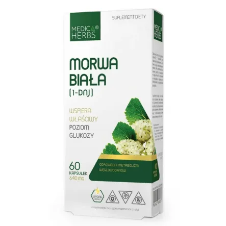 Morwa Biała (1-DNJ) 60 Kapsułek - Medica Herbs