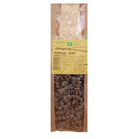 Makaron Żytni Razowy 3-Jajeczny Świderek Bio 300 g Gajewski