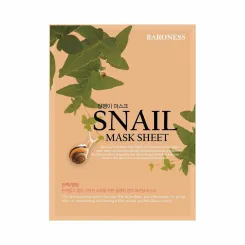 Maska Ujędrniająco - Nawilżająca w Płachcie ze Śluzem Ślimaka 21 g - BARONES
