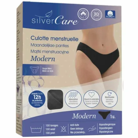 Majtki Menstruacyjne MODERN (Niski Stan) Rozmiar M 1 Sztuka - Silver Care