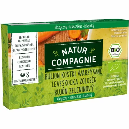 Bulion Kostki Warzywne Bez Dodatku Cukru Bio 84 g - Natur Compagnie