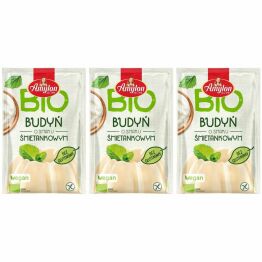 3 x Budyń o Smaku Śmietankowym Bezglutenowy Bio 40 g - Amylon