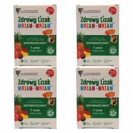 4 x Zdrowy Lizak Mniam - Mniam Odporność 7 Sztuk - Starpharma