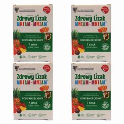 4 x Zdrowy Lizak Mniam - Mniam Odporność 7 Sztuk - Starpharma