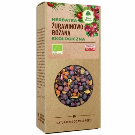 Herbatka Żurawinowo - Różana EKO 100 g - Dary Natury