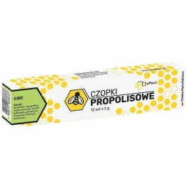 Czopki Propolisowe z CBD 12 Sztuk - Api Effect (COLD)