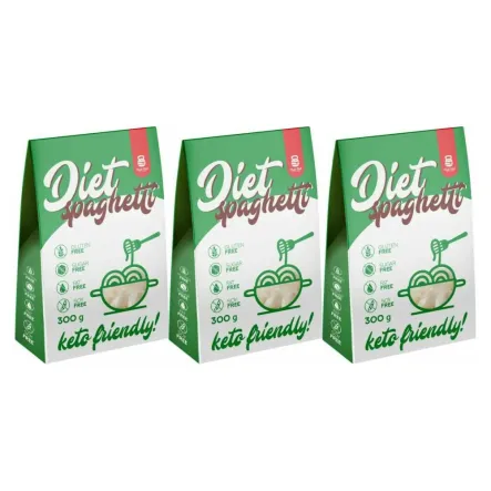 3 x Makaron Konjac Diet Spaghetti 400 g (300 g) - Cheat Meal