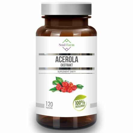 Acerola Ekstrakt 120 Kapsułek - Soul Farm