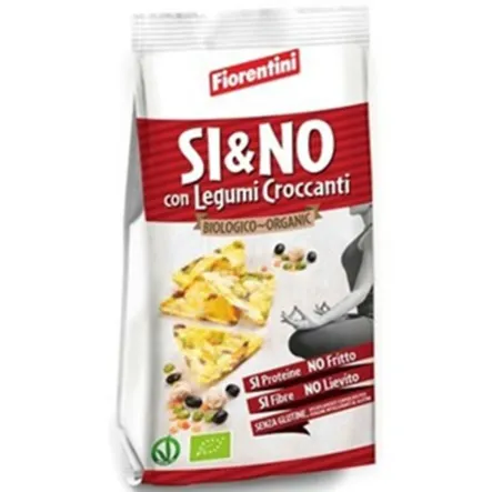 Chrupki Kukurydziane Piramidki z Mixem Strączkowych  Bezglutenowe Bio 80 g - Fiorentini
