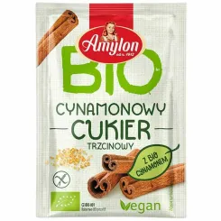 Cukier Cynamonowy Trzcinowy Bezglutenowy Bio 20 g - Amylon
