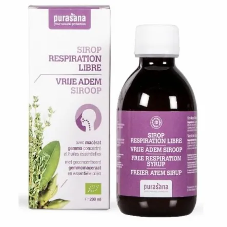 Syrop Na Stan Zapalny Górnych Dróg Oddechowych Bio 200 ml - Purasana