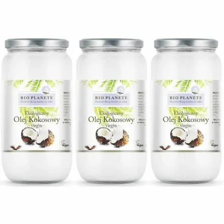 3 x Olej Kokosowy Virgin Bio 950 ml - Bio Planete
