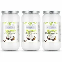 3 x Olej Kokosowy Virgin Bio 950 ml - Bio Planete