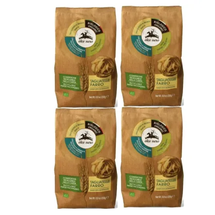4 x Makaron z Płaskurki Gniazda Tagliatelle Bio 250 g - Alce Nero