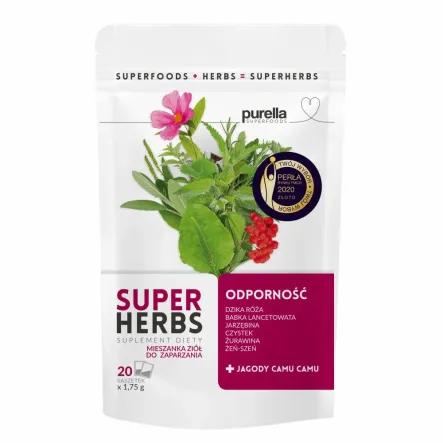 SuperHerbs Odporność Saszetki 35 g (20x 1,75 g) - Purella