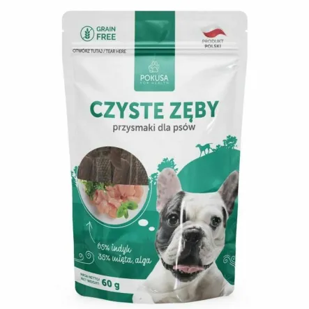 Przysmaki dla Psów Czyste Zęby 60 g - Pokusa