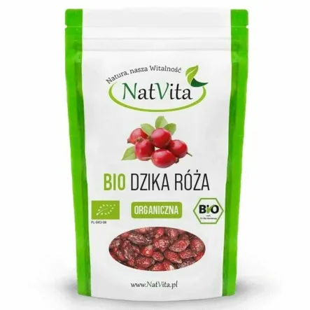 Dzika Róża Owoc Suszony Bio 400 g - Natvita