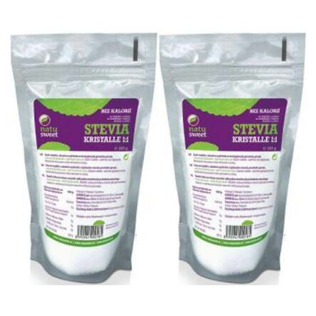 Zestaw 2 x Stevia w Kryształkach 1:1 200 g - Natusweet