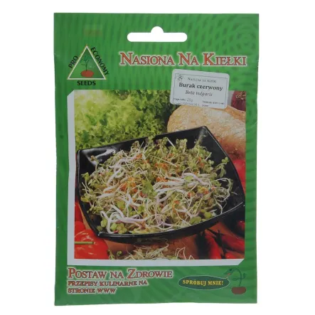 Burak Ćwikłowy Czerwony - Nasiona Na Kiełki 10 g - Hurtpol
