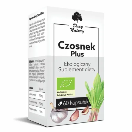 Czosnek Plus Eko 60 Kapsułek Dary Natury