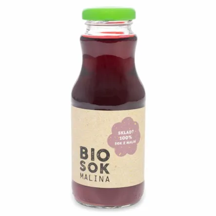 Sok Malinowy Bio 250 ml - Owocowe Smaki