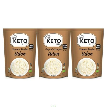 3 x KETO Makaron Konjac UDON Bio 270/200 g Keto Chef