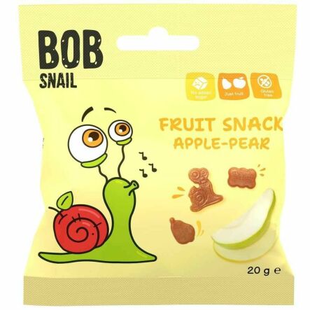 Przekąska Jabłko i Gruszka 20 g - Bob Snail