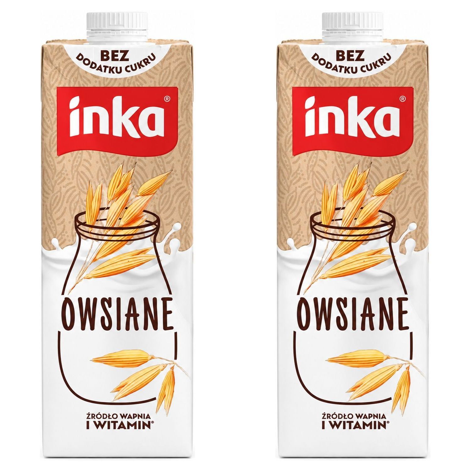 2 x Napój Owsiany Bez Dodatku Cukru 1 l - Inka