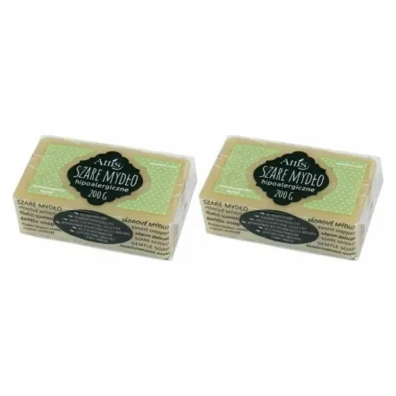 2 x Mydło Szare Hipoalergiczne 200 g - Attis
