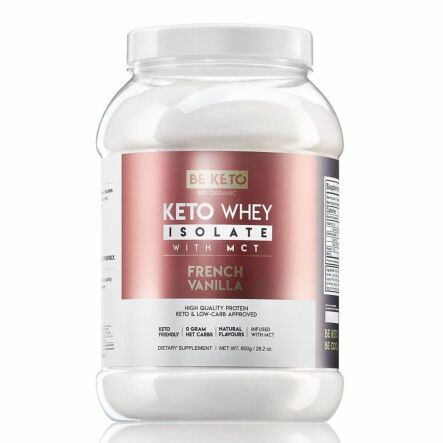 Keto Izolat Białka +MCT Francuska Wanilia 800 g - Beketo 