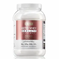 Keto Izolat Białka +MCT Francuska Wanilia 800 g - Beketo 