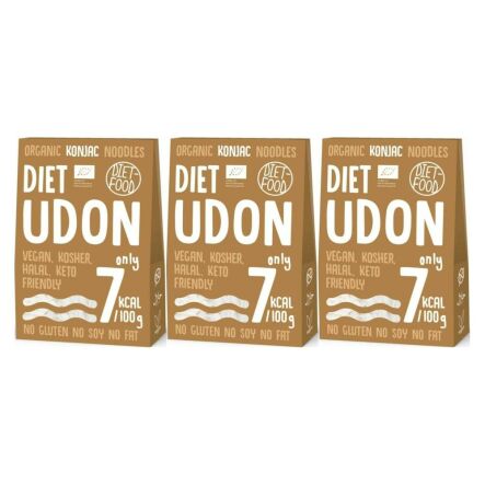 3 x Makaron Shirataki Konjac Udon Bio 385 g (300 g) - Diet-Food