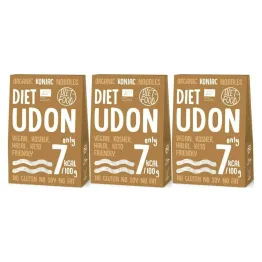 3 x Makaron Shirataki Konjac Udon Bio 385 g (300 g) - Diet-Food