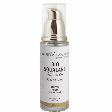 Bio Skwalan z Trzciny Cukrowej do Twarzy i Pod Oczy 30 ml - Beaute Marrakech