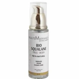 Bio Skwalan z Trzciny Cukrowej do Twarzy i Pod Oczy 30 ml - Beaute Marrakech