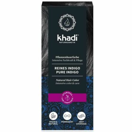 Indygo - Ziołowa Farba do Włosów 100 g - Khadi