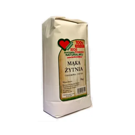 Mąka Żytnia Chlebowa Typ 720 1 kg Bjos - Przecena Krótka Data Minimalnej Trwałości